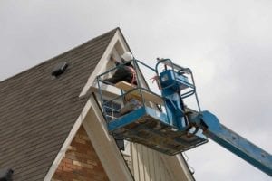 reroofing service is provided here